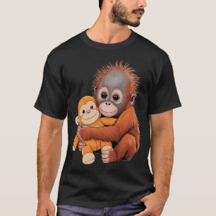 Punch Monkey Kawaii Teddy Clipart T-Shirt