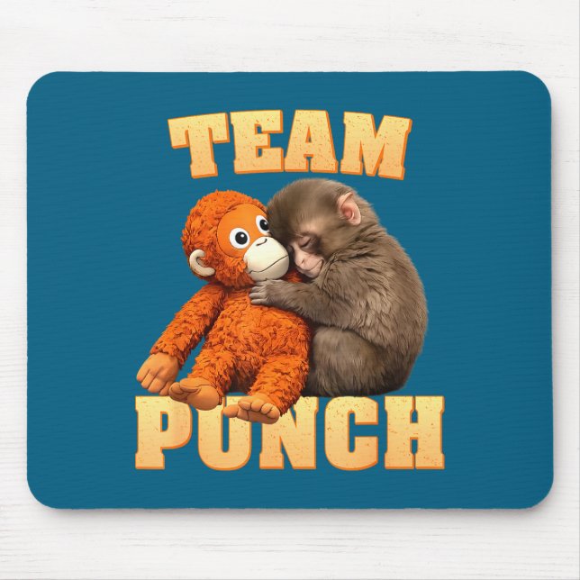 Punch monkey team punch  mouse pad (Front)