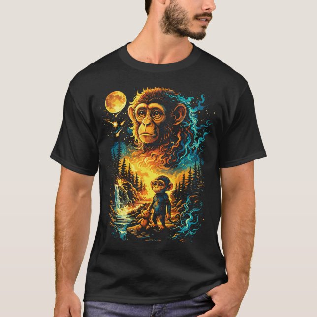 Punch Monkey Viral Internet Meme T-Shirt (Front)