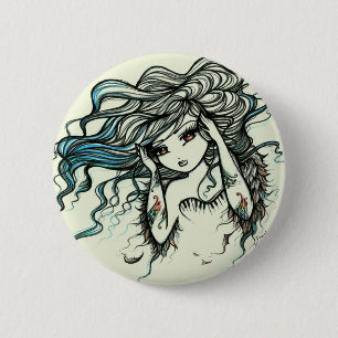Punch of Colour Musical Angel Girl Fairy Fantasy 6 Cm Round Badge