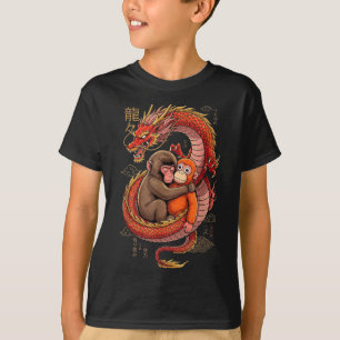 Punch The Monkey Cuddling Stuffed Animal Meme T-Shirt