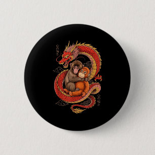 Punch the monkey japanese aesthetic dragon tokyo 6 cm round badge