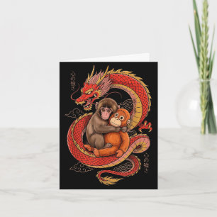 Punch the monkey japanese aesthetic dragon tokyo card