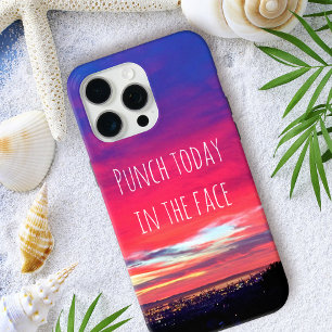Punch Today in Face Pink California Sunset Coastal iPhone 16 Pro Max Case