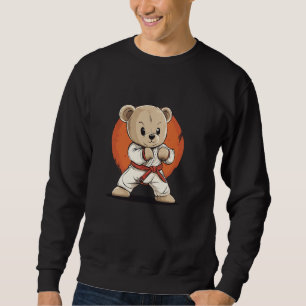 Punch Up Your Style with this Karate Teddy Bear De Sweatshirt