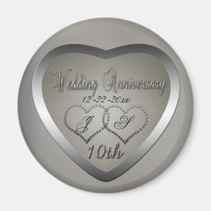 Punched Tin 10 Year Anniversary Magnet