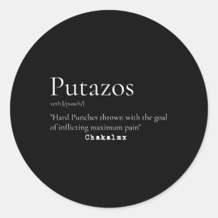 Punches classic round sticker