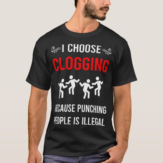 Punching Clogging Clog Clogger T-Shirt (Front)
