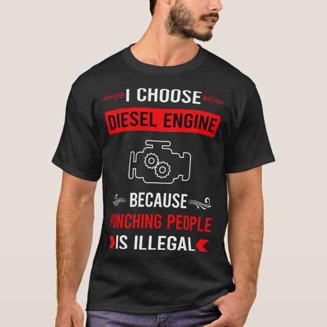 Punching Diesel Engine T-Shirt (Front)