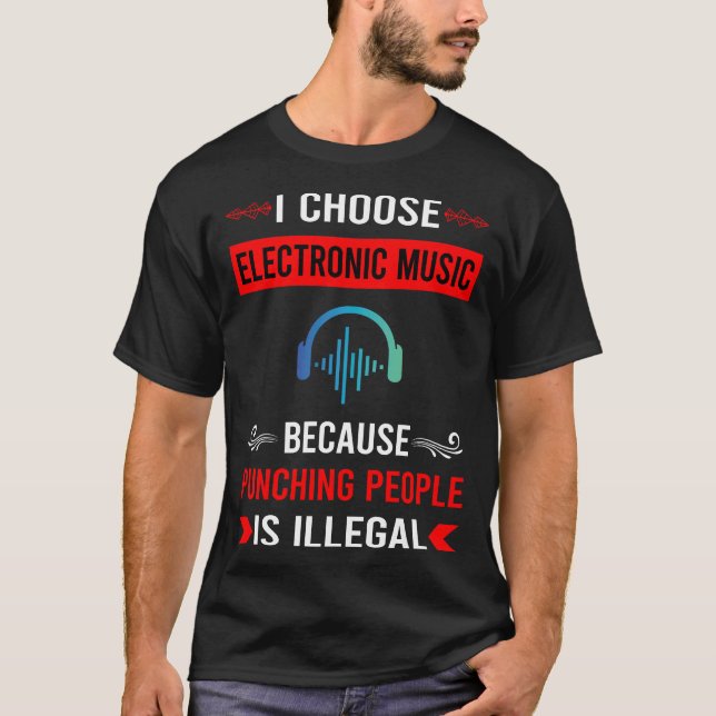 Punching Electronic Music T-Shirt (Front)