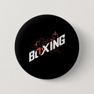 Punching G Boxing Kickboxing Boxing Lover Boxer 6 Cm Round Badge