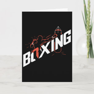 Punching G Boxing Kickboxing Boxing Lover Boxer  Card