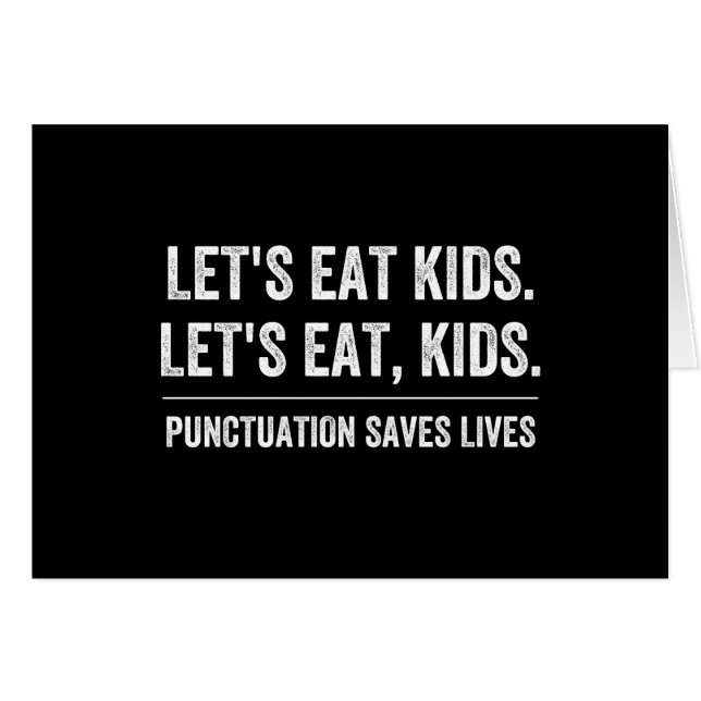 Punctuation Saves Lives (Front Horizontal)