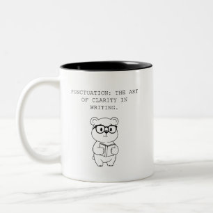Punctuation: The Art Of Clarity In Writing Two-Tone Coffee Mug