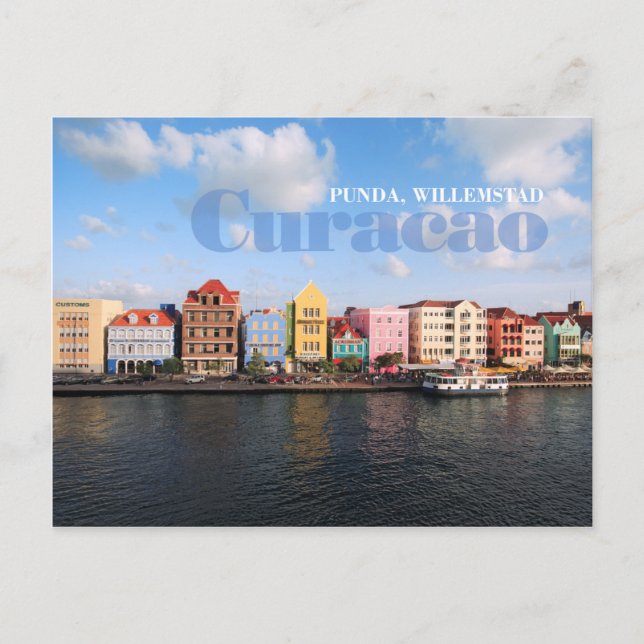 Punda, Willemstad, Curacao Postcard (Front)