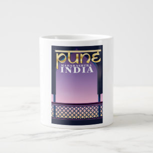 Pune, Maharashtra India vacation poster Large Coffee Mug