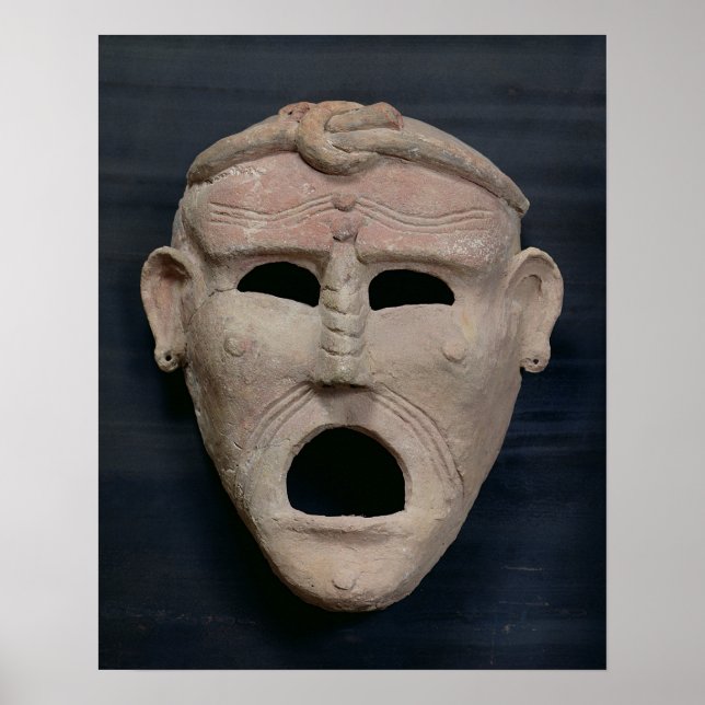 Punic charm mask, 3rd-2nd century BC Poster (Front)