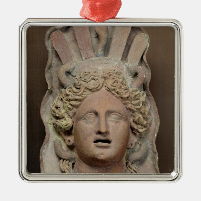 Punic mask representing Demeter Metal Tree Decoration (Front)