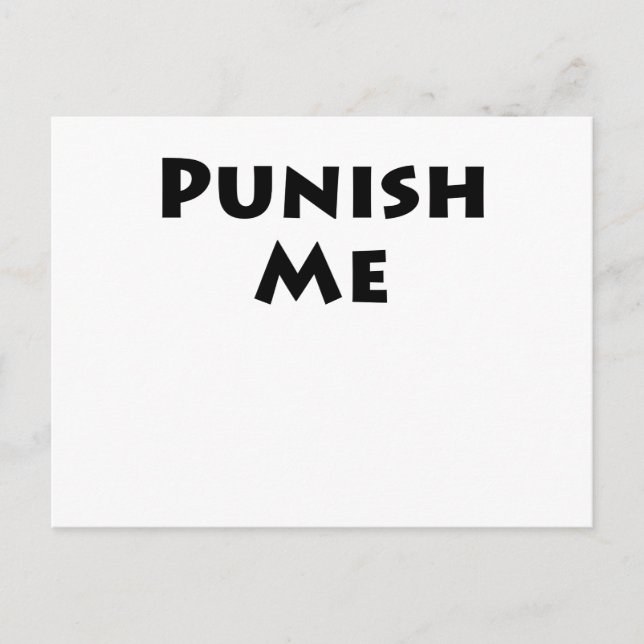 Punish Me Postcard (Front)