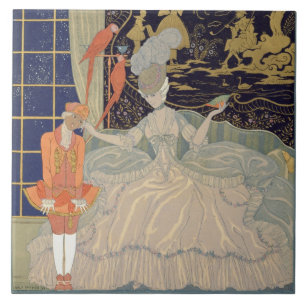 Punishing the Page (colour litho) Tile