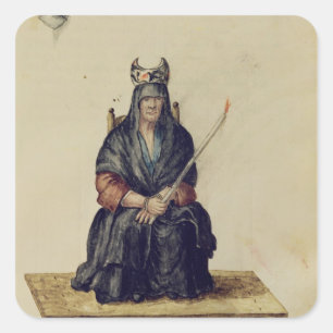 Punishment of a sorceress square sticker