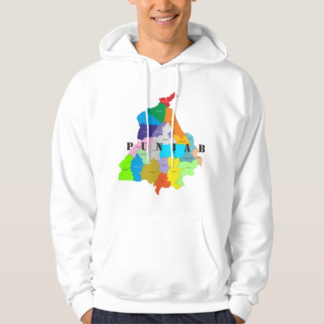 Punjab Map Hoodie (Front)