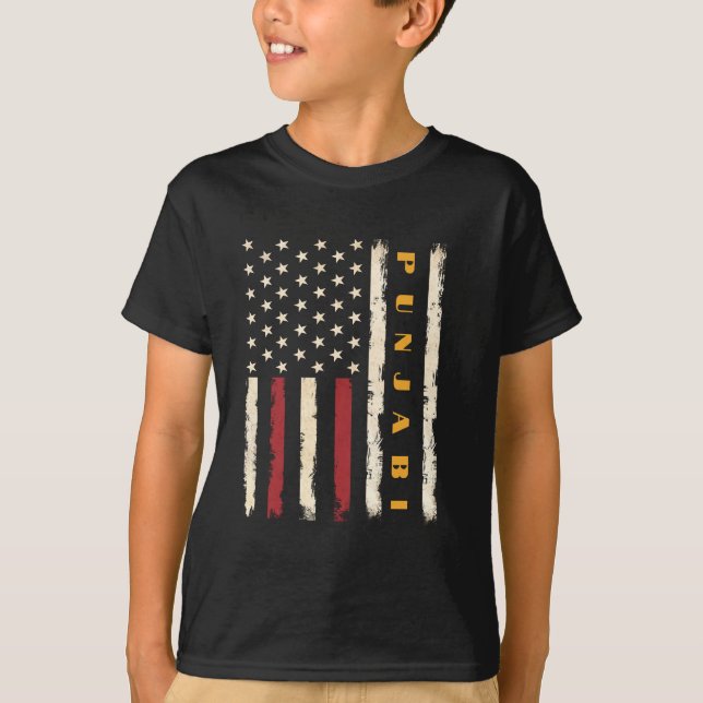 punjabi america T-Shirt (Front)