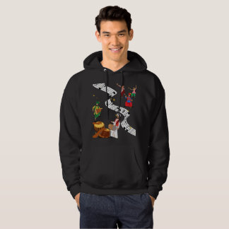 Punjabi Bhangra Folk Music Festival Graphic Design Hoodie