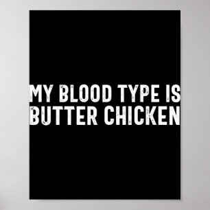 Punjabi Butter Chicken Funny Desi Food Indian _1  Poster