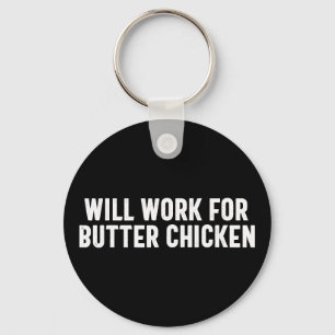 Punjabi Funny Desi Work For Butter Chicken Food Lo Key Ring