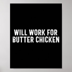 Punjabi Funny Desi Work For Butter Chicken Food Lo Poster