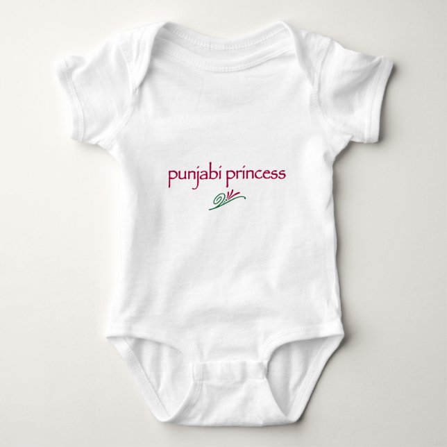 Punjabi Princess Baby Bodysuit (Front)