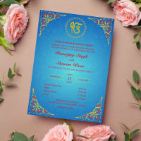 Punjabi Sikh Wedding Anand Karaj Golden