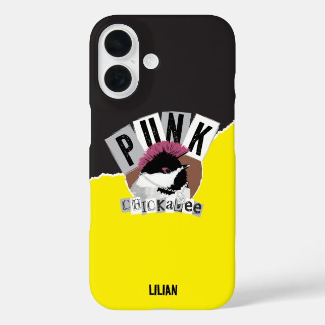 Punk Chickadee Case-Mate iPhone Case (Back)