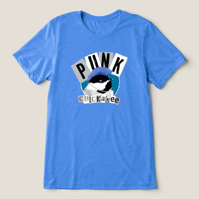 Punk Chickadee Tri-Blend Shirt (Design Front)