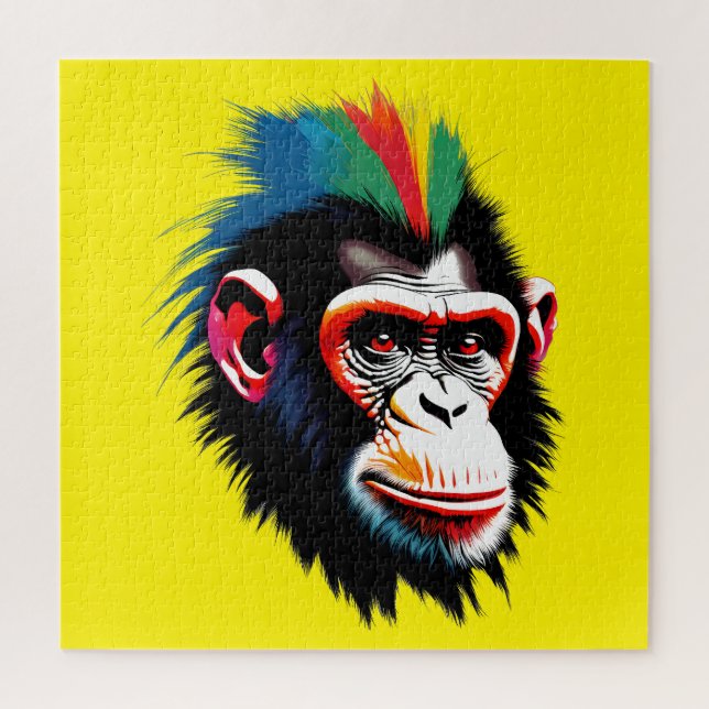 Punk Chimp Jigsaw Puzzle (Vertical)