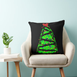 Punk Christmas tree Cushion