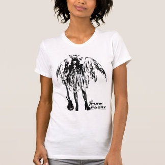 Punk Fairy band 80s style custom made white t-shir T-Shirt