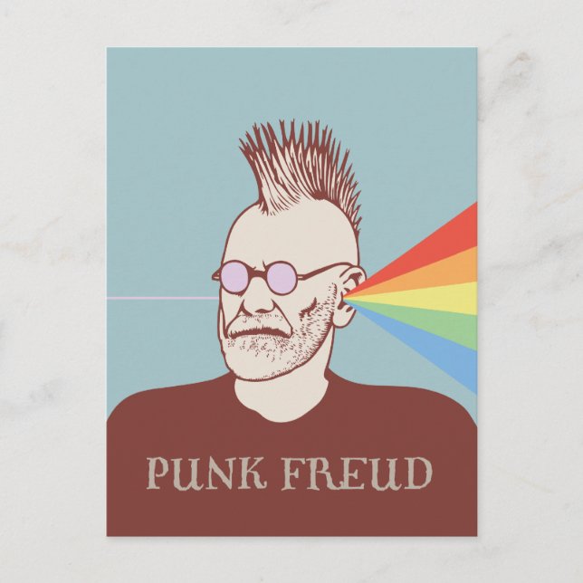 Punk Freud Postcard (Front)