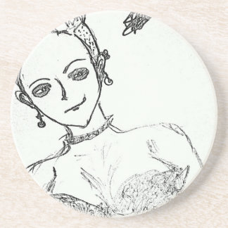 punk girl coaster