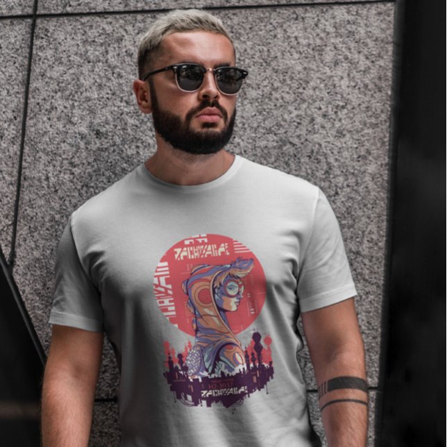 Punk Girl Sci Fi Cyber Urban   T-Shirt (Creator Uploaded)