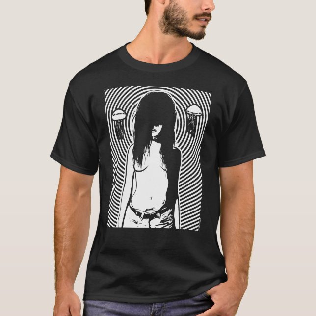 Punk Goth Creepy Girl Scary Seeker Shirt (Front)