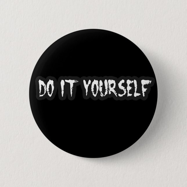 punk guys girls DIY PUNK ROCK music 6 Cm Round Badge (Front)