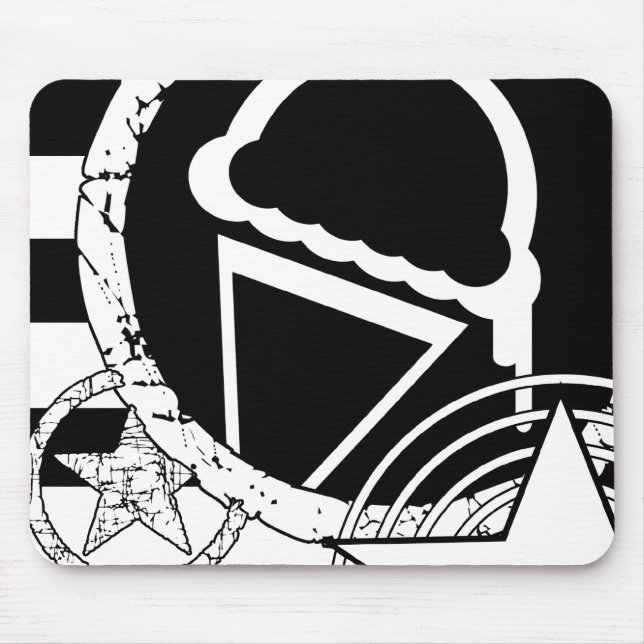punk ice cream dripz mouse pad (Front)