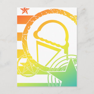 punk ice cream dripz postcard