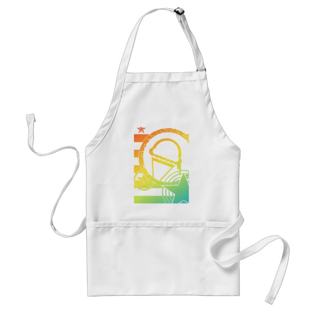 punk ice cream dripz standard apron (Front)