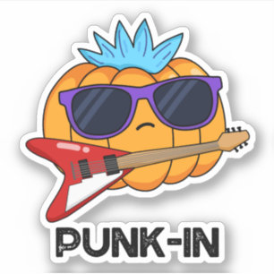 Punk-in Funny Punk Rock Pumpkin Pun 