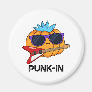 Punk-in Funny Punk Rock Pumpkin Pun Magnet