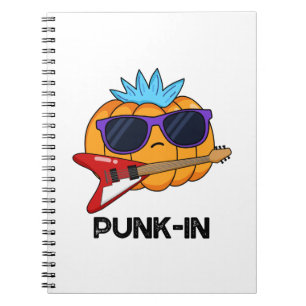 Punk-in Funny Punk Rock Pumpkin Pun Notebook