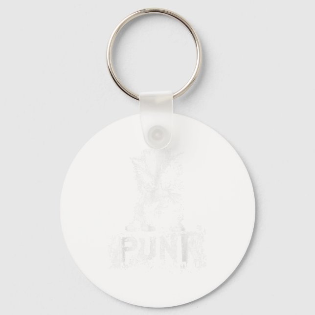 Punk Kitten Cat With Mohawk Nge Gothic Design  Key Ring (Front)